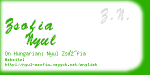 zsofia nyul business card